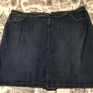 cj banks jean skirt 32W